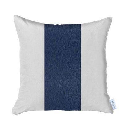 Bohemian Vegan Faux Leather Detailed Throw Pillow Covers