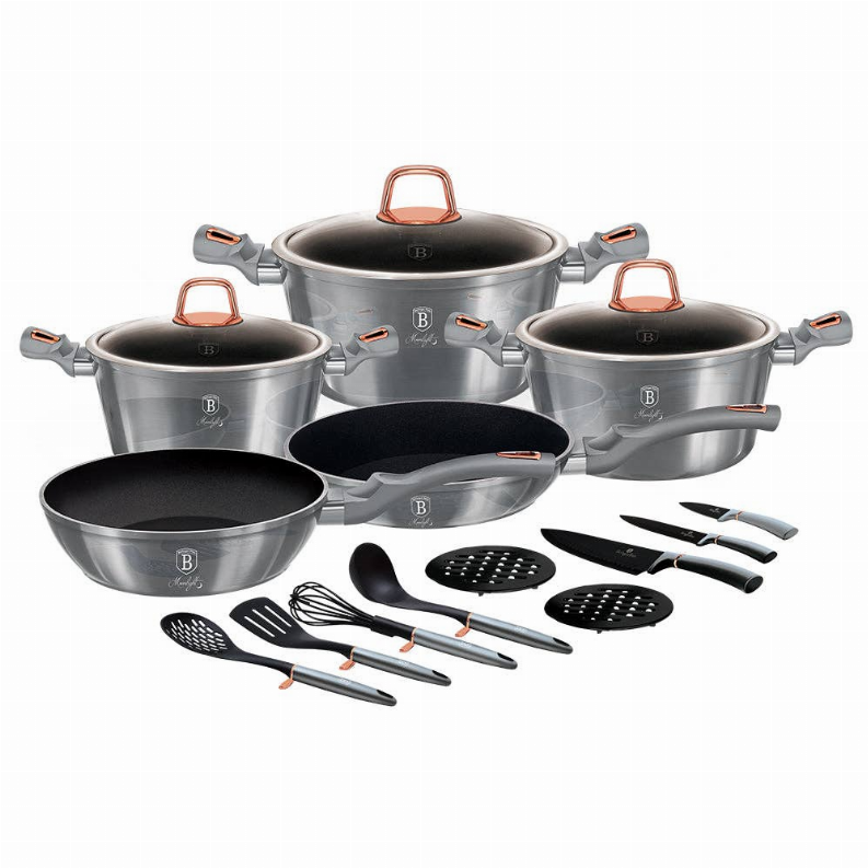 17-Piece Kitchen Cookware Set