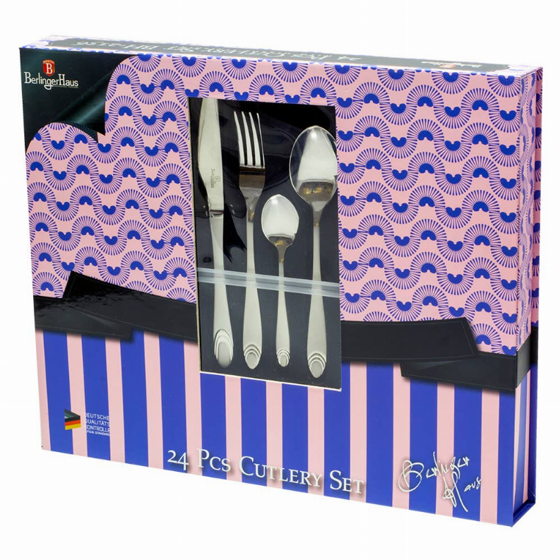 24-Piece Satin Finish Cutlery Set A