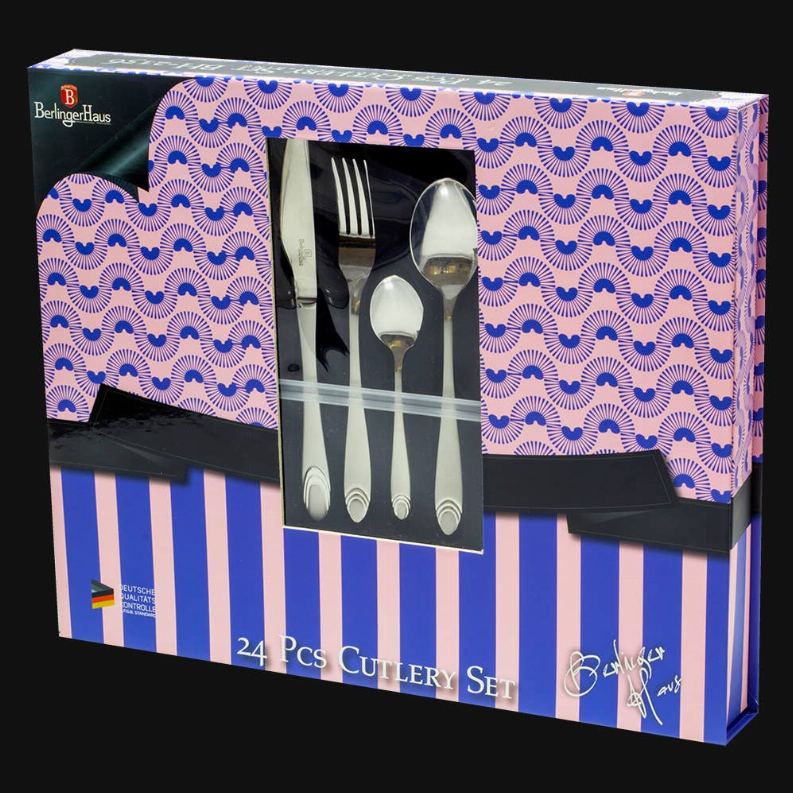 24-Piece Satin Finish Cutlery Set A