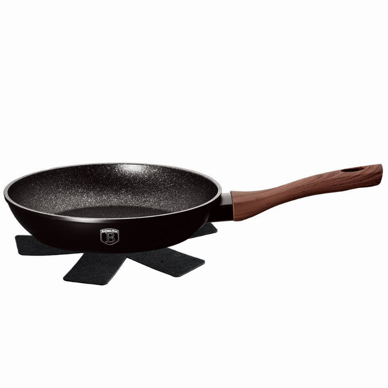 High End Stylish Frypan 10 1/4" w/ Protector-Ebony Rosewood