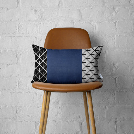 Bohemian Vegan Faux Leather Throw Pillow Covers