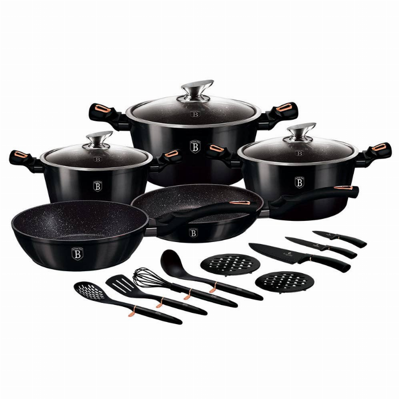 17-Piece Kitchen Cookware Set