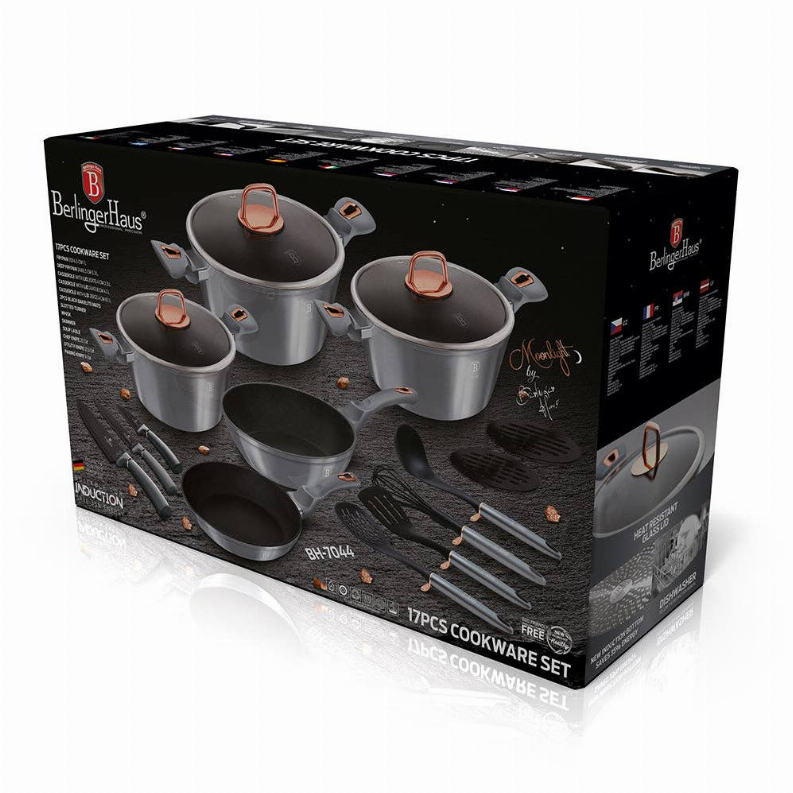 17-Piece Kitchen Cookware Set