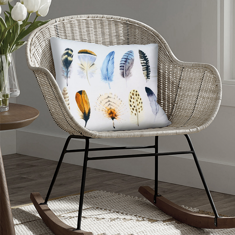 20 x 20 Modern Square Cotton Accent Throw Pillow, Classic Block Stripes, Black, White