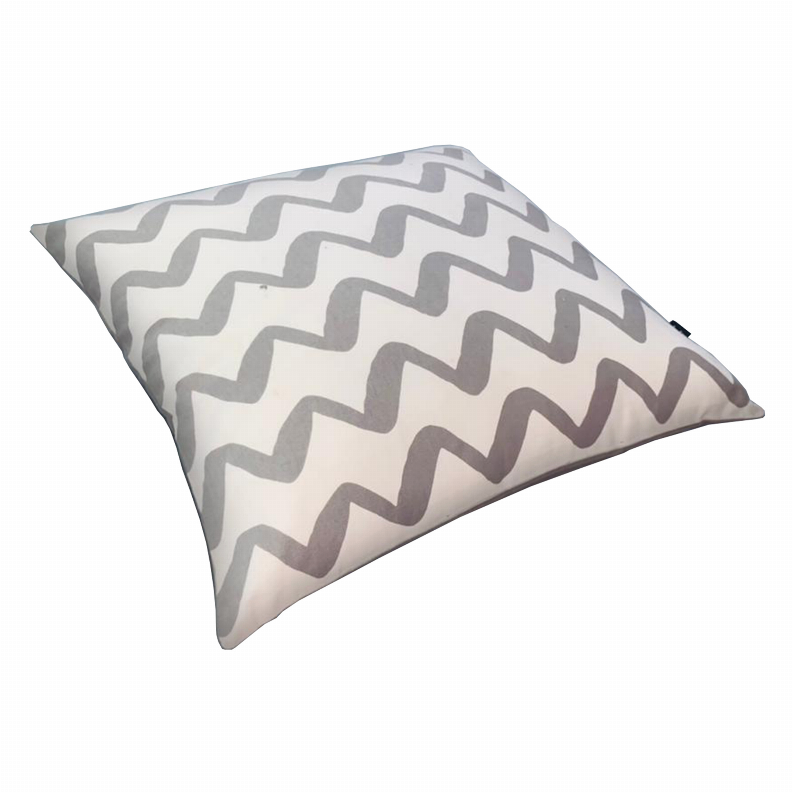 20 x 20 Modern Square Cotton Accent Throw Pillow, Classic Block Stripes, Black, White