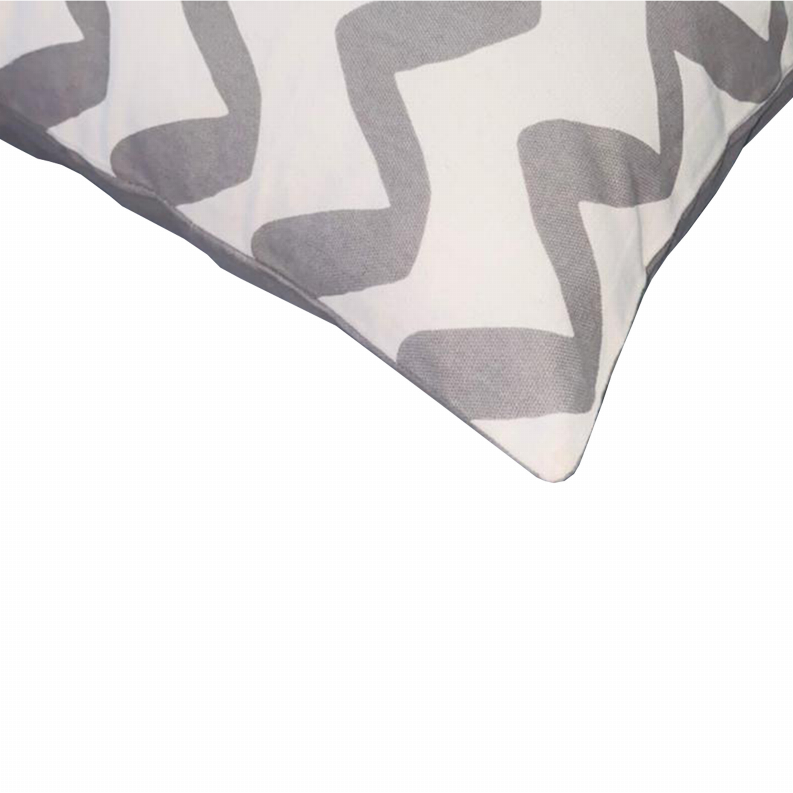 20 x 20 Modern Square Cotton Accent Throw Pillow, Classic Block Stripes, Black, White