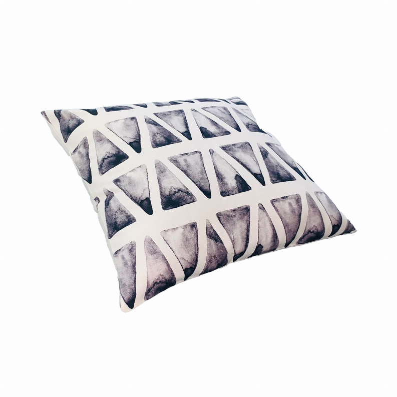 20 x 20 Modern Square Cotton Accent Throw Pillow, Classic Block Stripes, Black, White