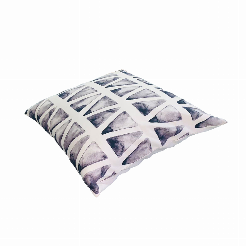 20 x 20 Modern Square Cotton Accent Throw Pillow, Classic Block Stripes, Black, White